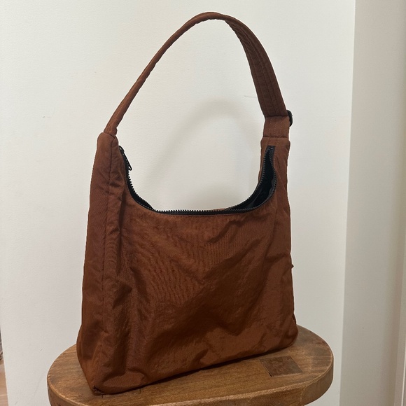 BAGGU Nylon Shoulder Bag - Brown - Picture 1 of 4